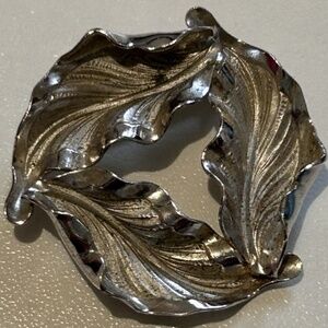 Sterling Silver Leaf Brooch